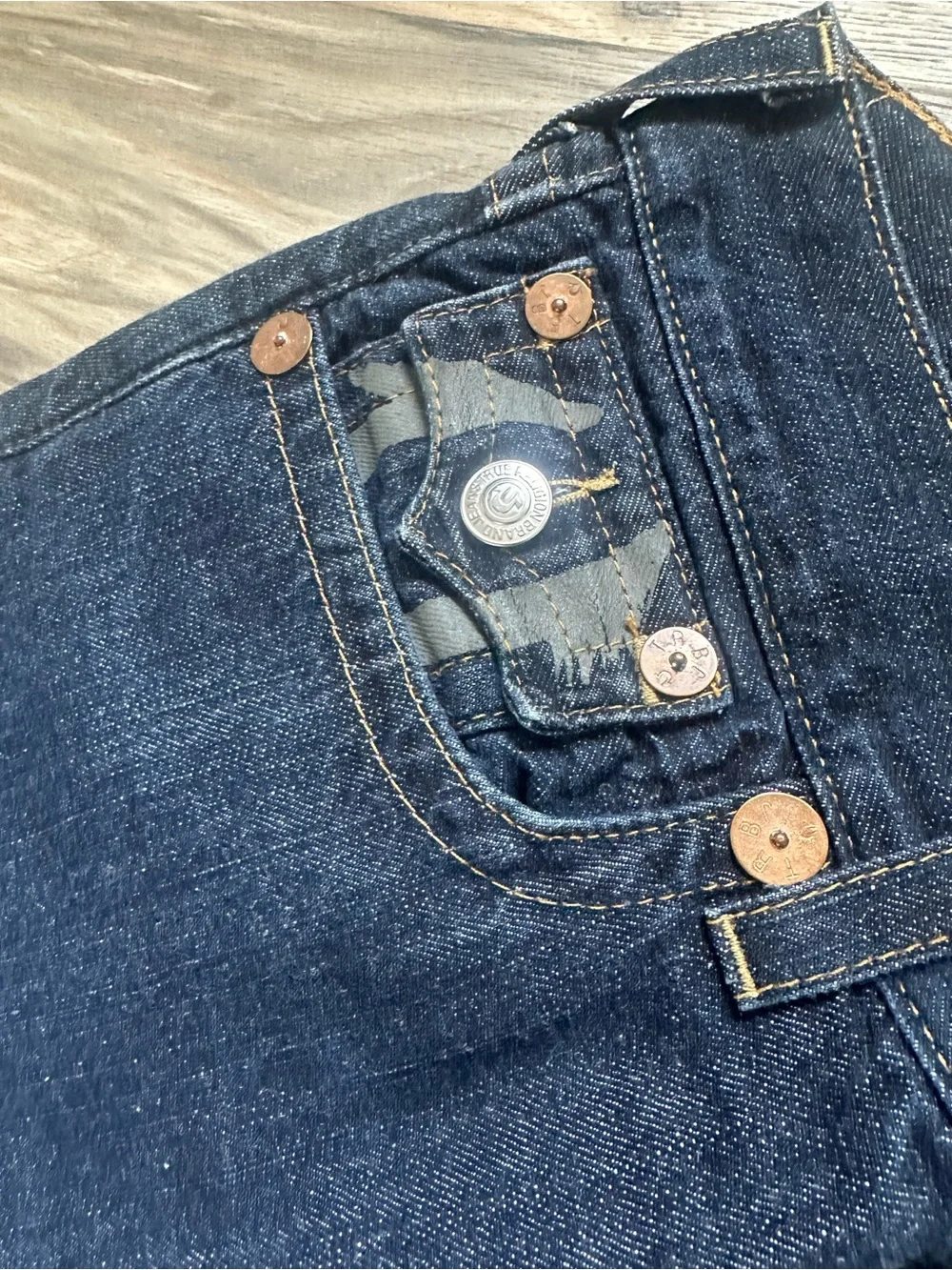 True Religion Dark Blue Straight Leg Jeans